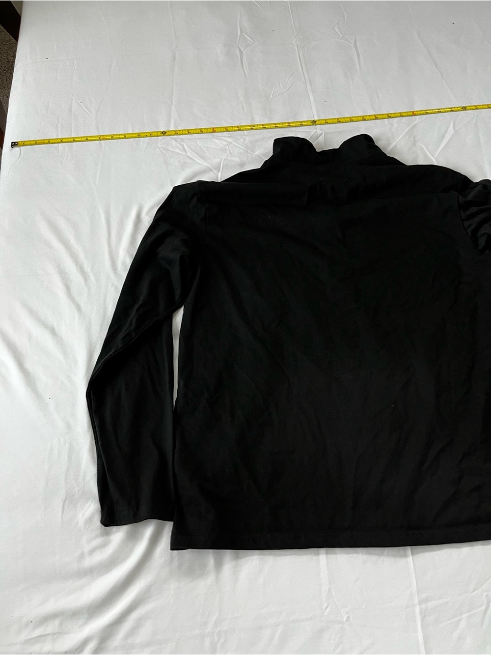 Men's Black Long Sleeve Henley Shirt - Picture 6 of 7